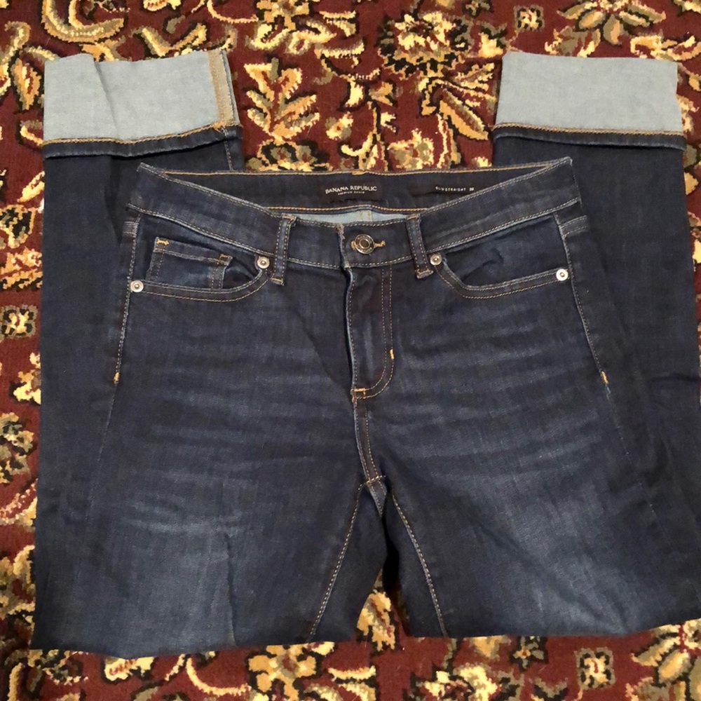 Banana Republic slim straight premium denim jean